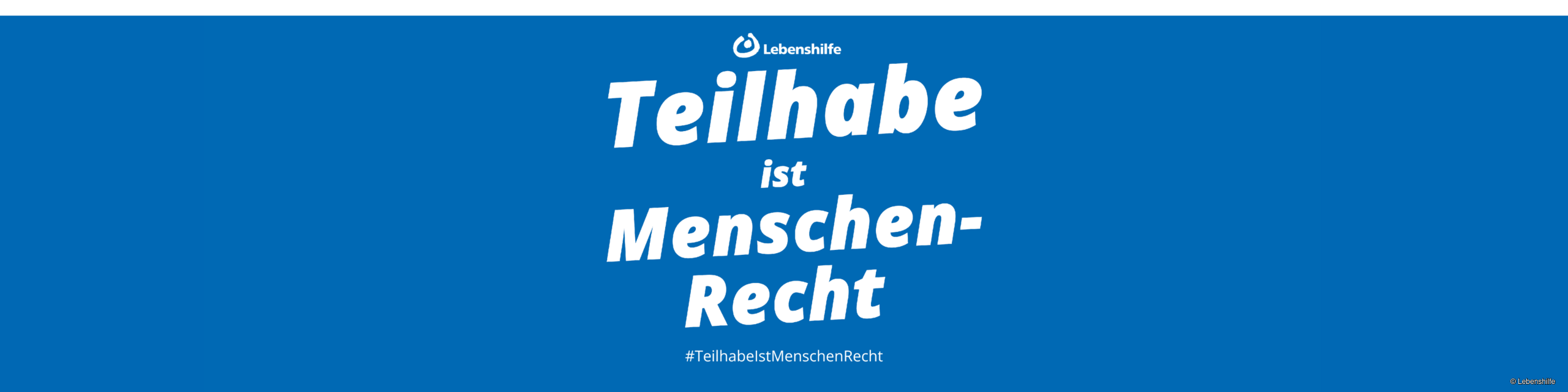 Logo Teilhabe ist Menschenrecht