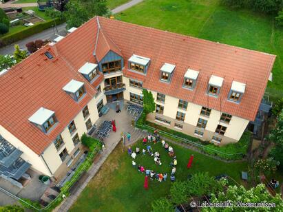 Blick auf unsere Wohnstätte an der Wiesenaue